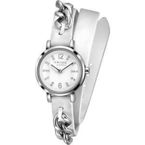 【送料無料】腕時計　ドナジャイロスワロフスキーorologio donna breil tribe meet up ew0160 pelle bianco doppio giro swarovski