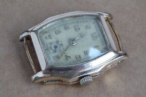 【送料無料】腕時計　ゴールドプレートウォッチスタンプケースラグgents gold plate watch, rw stamp, working, 26mm case, fixed lugs｜hokushin