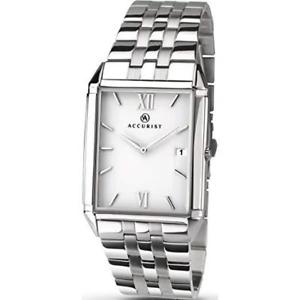 【送料無料】腕時計　ステンレススチールブレスレットウォッチスリムフィットaccurist 7031 gents stainless steel slim fit bracelet watch rrp 9999