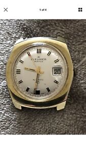 【送料無料】腕時計　ビンテージフルリエvintage gents fleurier automatic watch