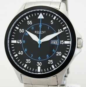 【送料無料】腕時計　メンズウォッチバーステンレススチールmassive regent uomo herrenuhr 45 mm 10 bar wr edelstahl