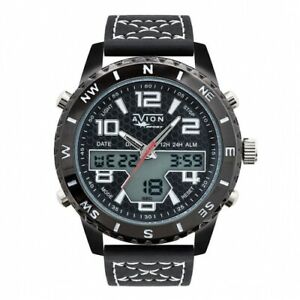 【送料無料】腕時計　アナログデジタルフライorologio avion fly analogicdigital uomo pelle nero av1806bk 18,186円