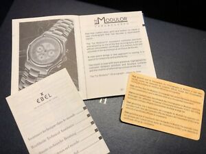 【送料無料】腕時計　カードebel le modulor instruction booklet and card