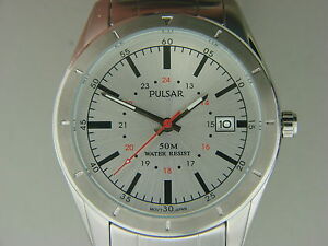 【送料無料】腕時計　メンズパルサーステンレススチールクライスラージープウォッチ mens pulsar stainless steel watch pxh843x authorized dealer 19,485円