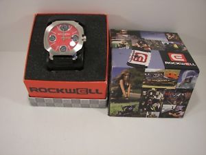 【送料無料】腕時計 ブランドレッドロックボックスブラックレザーウォッチ|hokushin