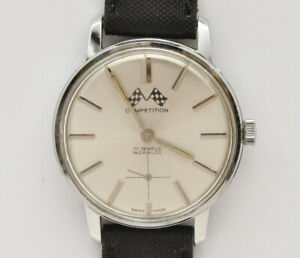 【送料無料】腕時計　ヴィンテージレーシングcompetition vintage 1965 racing steel mans 342mm watch, keeps time｜hokushin 18,886円