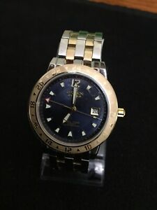 【送料無料】腕時計 ステンレスデュアルタイムフィートステンレススチールgruen watch,all stainless steel,dual time,330ft water resistant,stainless steel|hokushin