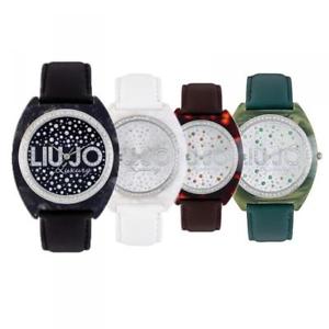 【送料無料】腕時計　ラグジュアリーリュジョドーナアリスバードレディーorologio donna liu jo luxury alice pelle bianco nero verde swarowski lady｜hokushin
