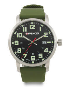 【送料無料】腕時計　wenger mens swiss made avenue silicone strap watch 10 pictures｜hokushin