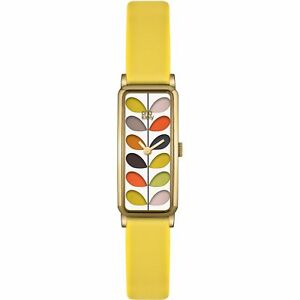 【送料無料】腕時計 ステムゴールドレディースストラップorla kiely stem gold ladies leather strap watch ok2158|hokushin