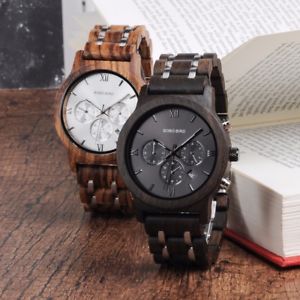 【送料無料】腕時計　ボボバードウォッチデザイナースポーツクリスマスluxury bobo bird watches high quality designer sport men wood xmas gifts for him｜hokushin
