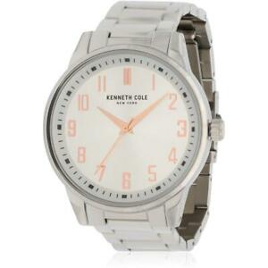 【送料無料】腕時計 ケネス#ステンレススチールブレスレットケースクオーツアナログウォッチkenneth cole men039;s steel bracelet amp; case quartz analog watch kc50240001|hokushin
