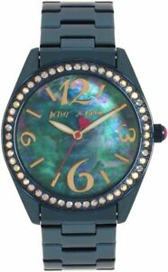 【送料無料】腕時計 パールクリスタルブレスレットジョンソンウォッチ betsey johnson mother of pearl crystal bracelet watch bj00048226|hokushin