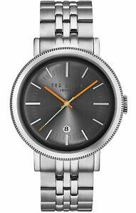 【送料無料】腕時計 テッドベーカーメンズアナログシルバーストーンラウンドスチールスチールブレスレットted baker mens analog round steel watch silvertone steel bracelet 10031511|hokushin