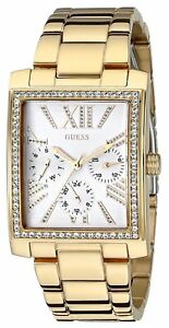 【送料無料】腕時計 ゴールドトーンクリスタルguess womens goldtone w dazzling crystal sparkle watch u0446l2|hokushin