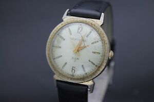 【送料無料】腕時計 オリジナルヴィンテージスポーツマンジュエルレザーメンズアップoriginal vintage elgin sportsman 17 jewel wind up leather mens wrist watch l7|hokushin