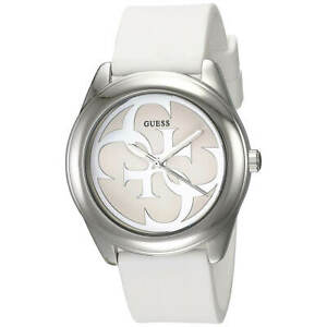 【送料無料】腕時計 ツイストホワイトレザーストラップクォーツguess w0911l1 womens gtwist white leather strap quartz watch|hokushin
