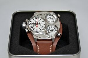 【送料無料】腕時計 シルバーブラウンクォーツdetomaso triplo dt2035 silver brown 5 atm quartz uvp 289|hokushin