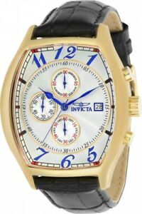 【送料無料】腕時計　レザークロノグラフウォッチinvicta specialty 14330 leather chronograph watch