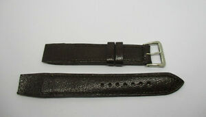 【送料無料】腕時計 ブレスレットマロンbracelet pour montres a anses fixes t16 en cuir marron avec sa boucle en acier|hokushin