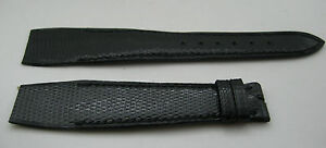 【送料無料】腕時計　ブレスレットノワールbracelet pour montre anses fixes t22 en lzard noir cousu main｜hokushin