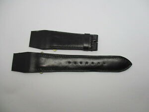 【送料無料】腕時計　ブレスレットノワールbracelet pour montres a anses fixes en cuir noir t 16｜hokushin