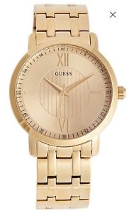 【送料無料】腕時計　＃ゴールドトーンアナログウォッチguess men039;s goldtone analog watch nwtnib