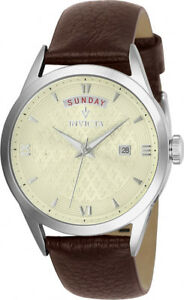 【送料無料】腕時計　ビンテージクオーツステンレススチールブラウンレザーウォッチinvicta womens vintage quartz stainless steel brown leather watch 25711