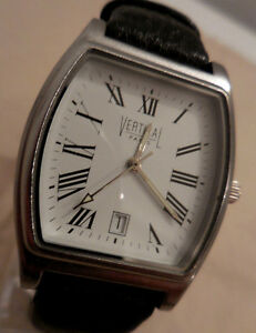 【送料無料】腕時計　パリジョリープレゼンテーショントノーmarque vertical paris,jolie presentation mixte en tonneau a guichet date,1990｜hokushin