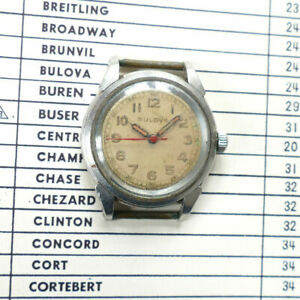 【送料無料】腕時計　ビンテージステンレススチールケーススイスジュエル1950 vintage bulova stainless steel case swiss 17jewel 10bcc｜hokushin