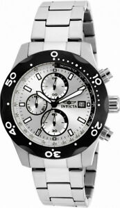 【送料無料】腕時計　メンズクロノグラフラウンドシルバーアナログinvicta specialty 17749 mens round silver tone analog chronograph date watch