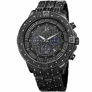 【送料無料】腕時計　メンズジョシュアクロノグラフインジケーターブレスレットmens joshua amp; sons jx121bk chronograph 24 hour indicator date bracelet watch｜hokushin