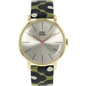 【送料無料】腕時計　orla kiely ladies patricia leather strap watch ok2198｜hokushin