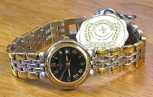 【送料無料】腕時計　ジャックパリｋゴールドメッキトーンレディースヴィンテージjacques edho paris 18k gold plated two tone ladies vintage wrist watch
