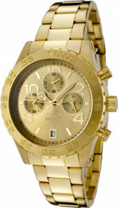 【送料無料】腕時計　メンズクロノグラフゴールドトーンステンレススチールinvicta womens specialty chronograph 50m gold tone stainless steel watch 1279｜hokushin