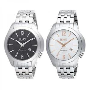 【送料無料】腕時計　ラグジュアリーリュジョネロシルバークラシコorologio uomo liu jo luxury bionic bracciale acciaio nero silver ros classico