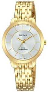 【送料無料】腕時計　pulsar womens gold plated stainless steel bracelet ph8370x1 watch 34