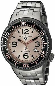 【送料無料】腕時計　スイスアナログクォーツステンレススチールストラップウォッチused swiss legend analogue quartz watch with stainless steel strap 21848pgm99｜hokushin