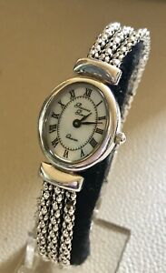 【送料無料】腕時計　ビーチポップコーンリンクブレスレットsterling silver precious time 3 strand popcorn link bracelet watch 21,735円