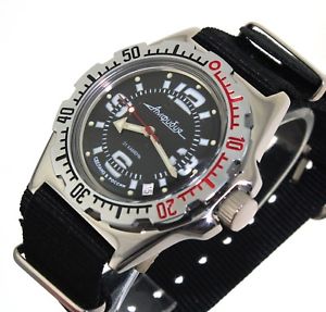 【送料無料】腕時計　ヴォストークロシアダイバーウォッチサブvostok amphibia russian diver watch 200m sub 110903