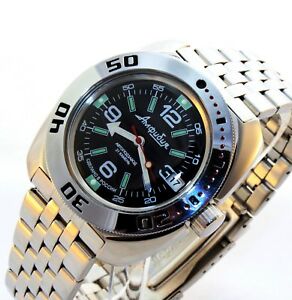 【送料無料】腕時計　ヴォストークロシアダイバーウォッチvostok amphibia russian diver watch 710640 20,866円