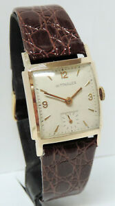 【送料無料】腕時計　ウィットスイス1950&rsquo;s wittnauer swiss 17 jewels men&rsquo;s gold filled watch, recently serviced｜hokushin