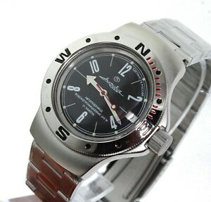 【送料無料】腕時計　ヴォストークダイバーウォッチサブvostok amphibia diver watch 200m sub 060484