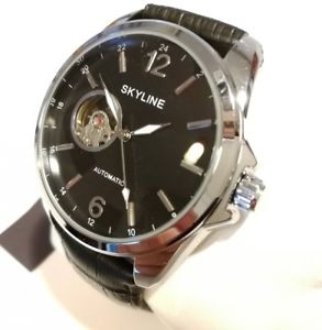 【送料無料】腕時計　スカイラインペレorologio uomo skyline,automatico,scheletrato,vetro zaffiro,limited edition,pelle