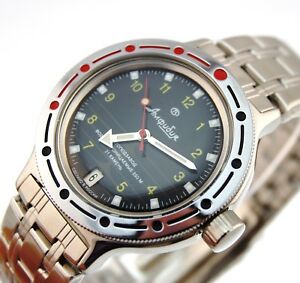 【送料無料】腕時計　ヴォストークダイバーウォッチvostok amphibia diver watch orologio russo 420270｜hokushin