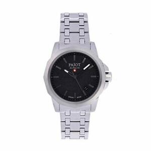 【送料無料】腕時計　スカイウォークネロアルペンローゼorologio uomo pajot,skywalk,acciaio,quadrante nero,40mm,movimento svizzero 515