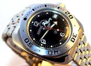 【送料無料】腕時計　ヴォストークロシアダイバーウォッチvostok amphibia russian diver watch orologio russo 710634