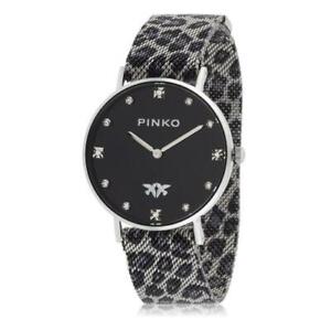 【送料無料】腕時計　orologio donna pinko edulis pk2387l24m acciaio mesh milanese maculato nero