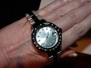 【送料無料】腕時計　クリアアクリルウォッチステンレススチールスワロフスキークリスタルwatch authentic toy clear acrylic amp; stainless steel swarovski crystal｜hokushin