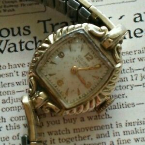 【送料無料】腕時計 シンレディースkbeautiful authentic 1950s gruen verithin ladies 17 jewels 10k gf wrist watch